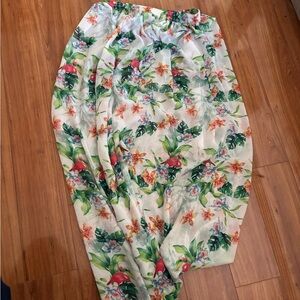 CHIFFON by American Apparel Sheer tropical Maxi Skirt m/L